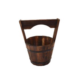 Horticultural Carbonization Anti-corrosion Wooden Succulent Flower Pots