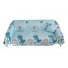 Summer Viscose Armchair Size Sofa Cover Sofa Couch Cool Mat Sofa Towel Cloth Furniture Textile Decoration; Blue Dinosaur