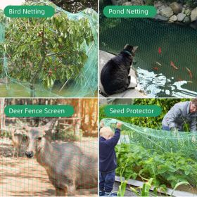 NEW Anti Bird Netting Pond Green Net Protect Tree Crops Plant Fruit Garden Mesh