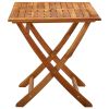 Folding Patio Table 47.2"x27.6"x29.5" Solid Wood Acacia