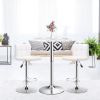 360° Swivel Round Pub Table with Height Adjustable