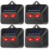 4Pcs Solar Predator Control Light Coyote Deterrent Deer Bird Repeller