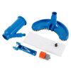 Swimming Pool and Spa Pond Fountain Vacuum Brush Cleaner Vacuum Heads Cleaning Tool Kit