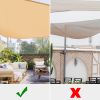 22' x 22' x 22' Triangle Sun Shade Sail/Sand