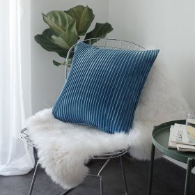 Modern Minimalist Model Room Sofa Bed Cushion Waist Pillow (Option: Ice Sea Blue-Without pillow core)