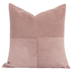 Nordic Ins Dirty Pink Splicing Pillow (Option: Dirty pink-45x45cm)