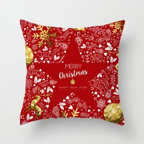 Christmas Household Pillow Cushion Pillowcase (Option: DRD210 16-45x45cm)