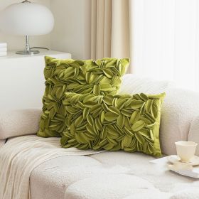 Ins Style Handmade Decorative Pillowcase Cover (Option: Green-30x50cm)