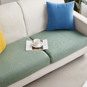 Knitted Elastic Sofa Cover Cushion All-season Universal (Option: Green-Plus XL)