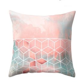 Geometric Polyester Fiber Pillow Cover (Option: B016-Containing core-45x45cm)