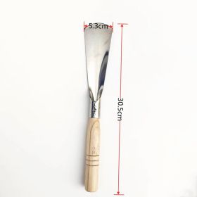 Garden Household Wooden Handle Shovel Potted Plant Sea Pine Soil Gardening (Option: Wooden Round Shovel)