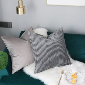 Modern Minimalist Model Room Sofa Bed Cushion Waist Pillow (Option: Gaoya Grey-Including pillow core)