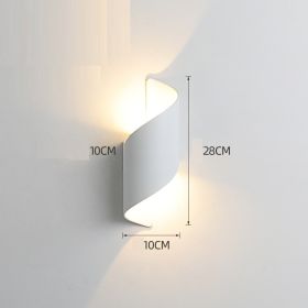 Waterproof Balcony Led Super Bright Corridor Stairs Simple Induction Wall Lamp (Option: White-Neutral light-10W)