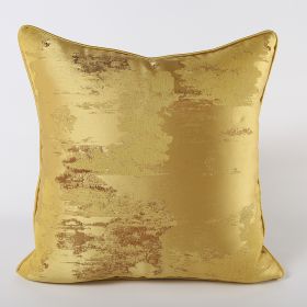 Dark Green Silver Green Sofa Pillow Cushion (Option: Gold-Pillow-60x60cm)