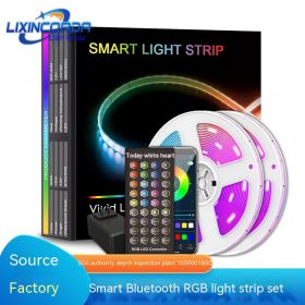 Bluetooth Intelligent Decorative Atmosphere Light Strip (Option: 10 M 180 Light IP20-40 Button British Standard)