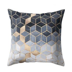 Geometric Polyester Fiber Pillow Cover (Option: B014-Containing core-45x45cm)