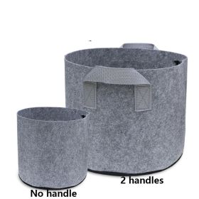 Planting Sack Black Non-woven Seedling Flower Pot (Option: Gray-7 Gallons Platinum 35x28)