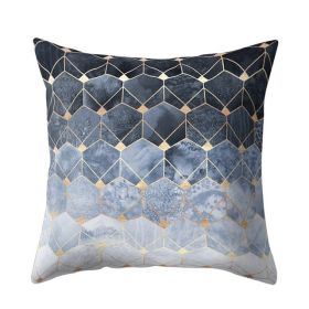 Geometric Polyester Fiber Pillow Cover (Option: B015-Containing core-45x45cm)