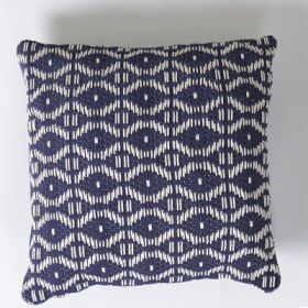 Nordic Style Cotton And Linen Living Room Ins Cotton Pillow Cover (Option: Blue Eyes-45x45 Without Core)