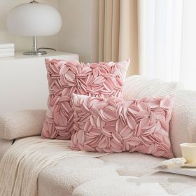 Ins Style Handmade Decorative Pillowcase Cover (Option: Pink-45x45cm)