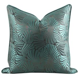 Green Wine Red Silver Grey PillowCase American Throw Pillow (Option: Dark green coffee-Pillowcase-60x60cm)