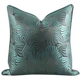 Green Wine Red Silver Grey PillowCase American Throw Pillow (Option: Dark green coffee-Pillow-60x60cm)