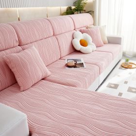 Four Seasons Universal Non-slip All-inclusive Stretch Sofa Cover (Option: Pink-M Code)