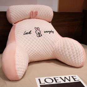 For Girls Sleeping Sofa Waist Support Dormitory (Option: Pink Rabbit Ice Bean Material-60x 40cm)