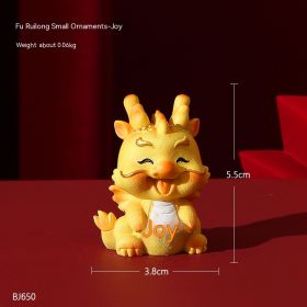 Dragon Year Festive Cute Resin Dragon Decoration (Option: Xile B Style)