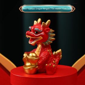 Zodiac Jubao Lucky Dragon Chinese Style Crafts Ornaments (Option: CX357 B)