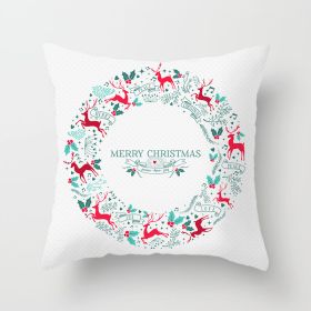 Christmas Household Pillow Cushion Pillowcase (Option: DRD210 24-45x45cm)