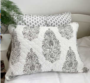 Pure Cotton Quilted Pillow Case (Option: 7 Style-50X70cm)