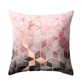 Geometric Polyester Fiber Pillow Cover (Option: B013-Containing core-45x45cm)