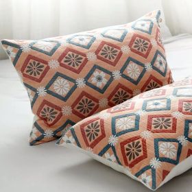 Cotton Three-layer Gauze Thickened Pillowcase (Option: Cherry Blossom Yellow-1 Piece)