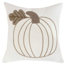 Pumpkin Embroidered Halloween Pillow Cover Lumbar Support (Option: Pumpkin 5-45 × 45cm-Without pillow core)